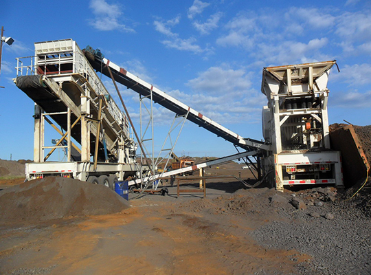 150 TPH-Mangan-Ore-Mobile-Crusher- Plant-in-Namibia-1